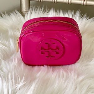 Tory Burch Stacked Patent Cosmetic Case